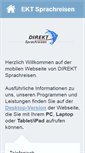 Mobile Screenshot of direkt-sprachreisen.de